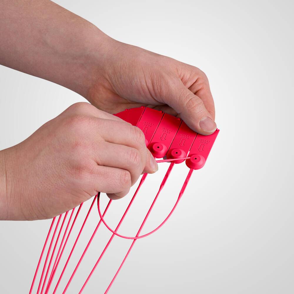 TMS FAST PULL 330, Plombe, rot, Polypropylen, Ø 2 mm, 33 cm, 1000 Stück-4