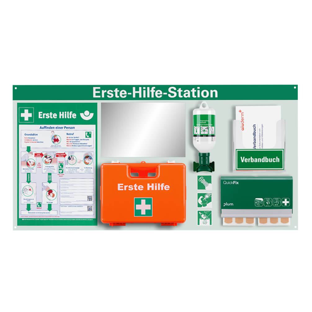 Erste-Hilfe-Station Classic, viel Zubehör nach ASR A4.3/DIN 13157, 94 x 47,5 cm-0