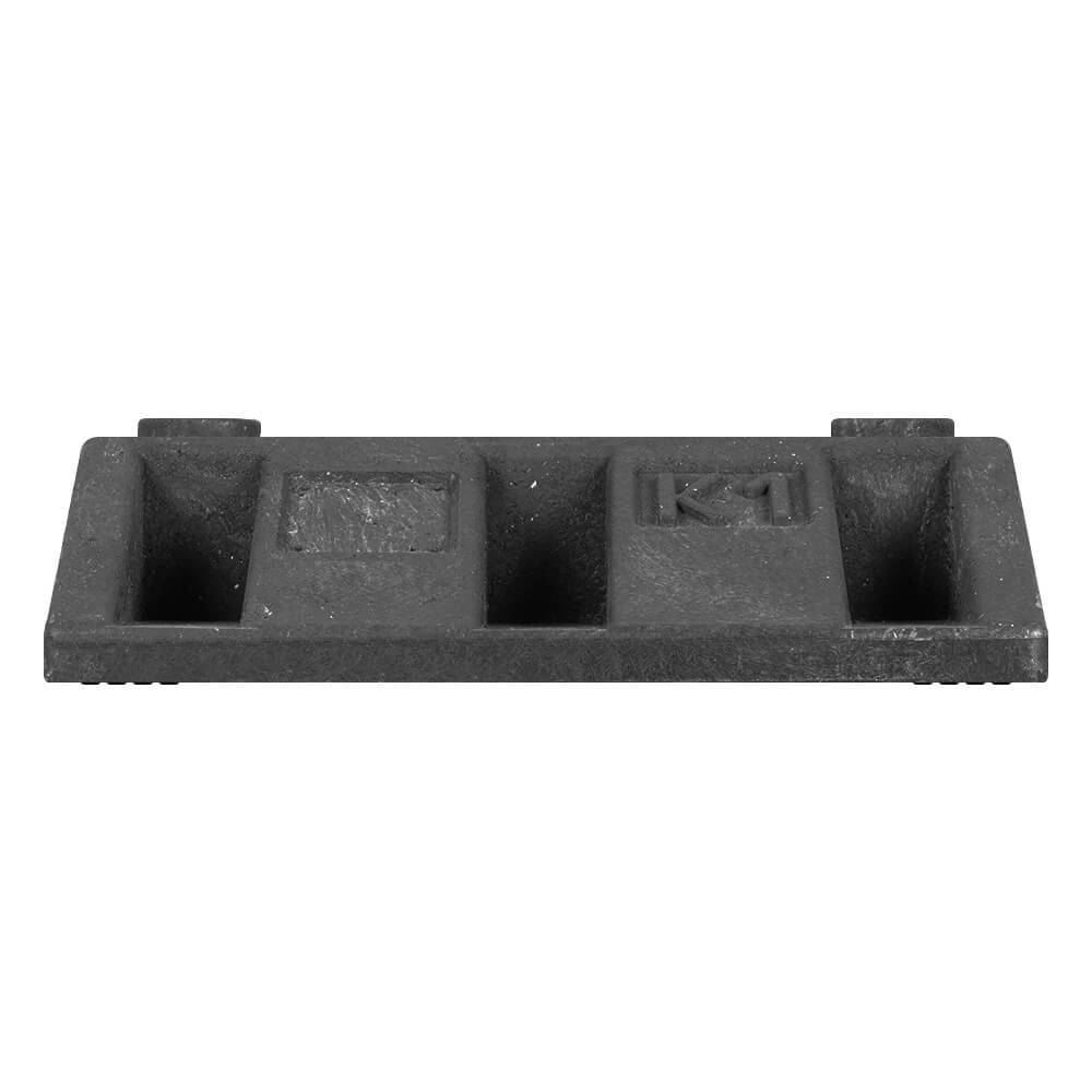 BIGPACK 10 x TL-Fußplatte Typ K1, schwarz, für Vierkant- und Rundrohre, 29 kg-4