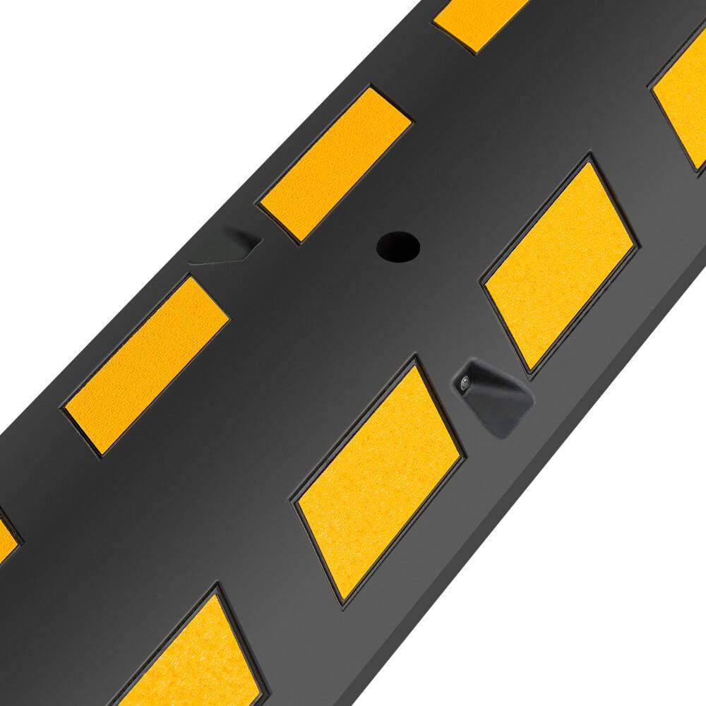 Kabelbrücke EXTRA, Vollgummi, schwarz, reflektierend, 180 x 30 x 7,5 cm-1