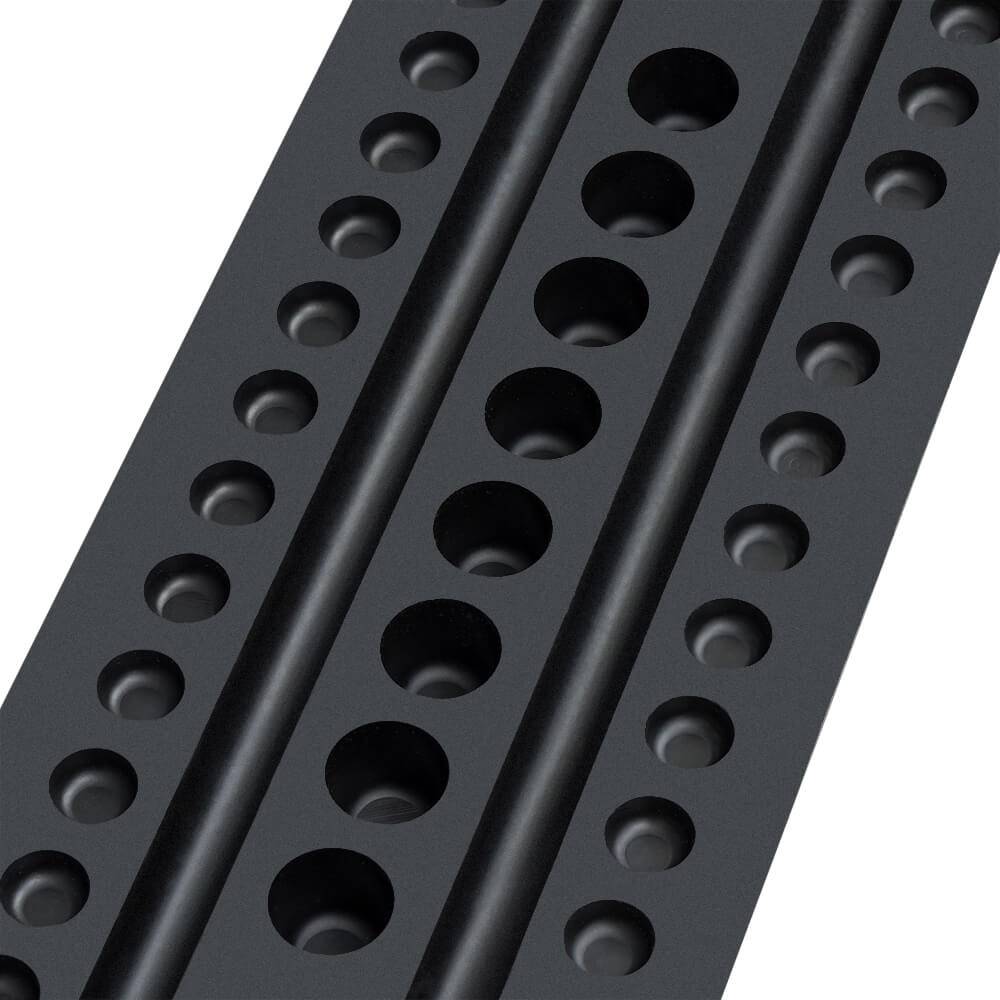 Kabelbrücke EXTRA, Vollgummi, schwarz, reflektierend, 180 x 30 x 7,5 cm-2