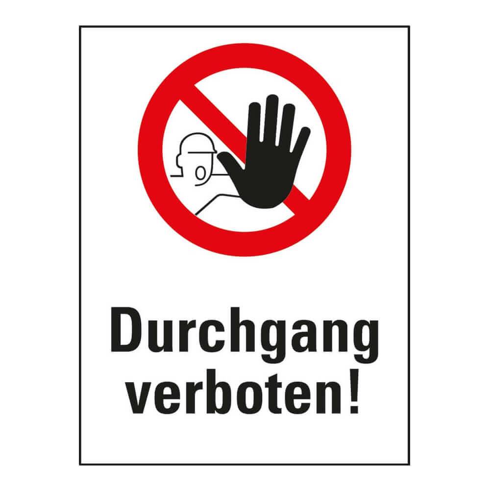 Absperr-Kombi-Set mit Gurtpfosten, Wandhalterung und Warnaufsteller-3