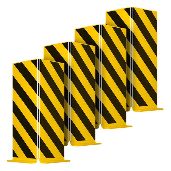BIGPACK 4x ROBUSTO Anfahrschutzprofil L, g/s, aufdübeln, Stahl, 16 x 16 x 40 cm
