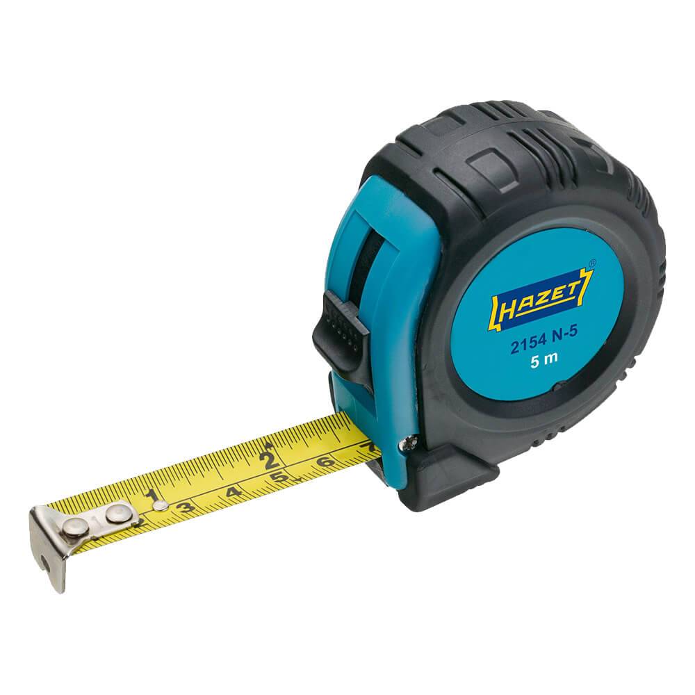 HAZET® Rollband-Maß 2154N-5 mit Gürtelclip, arretierbar, 5 Meter lang-0