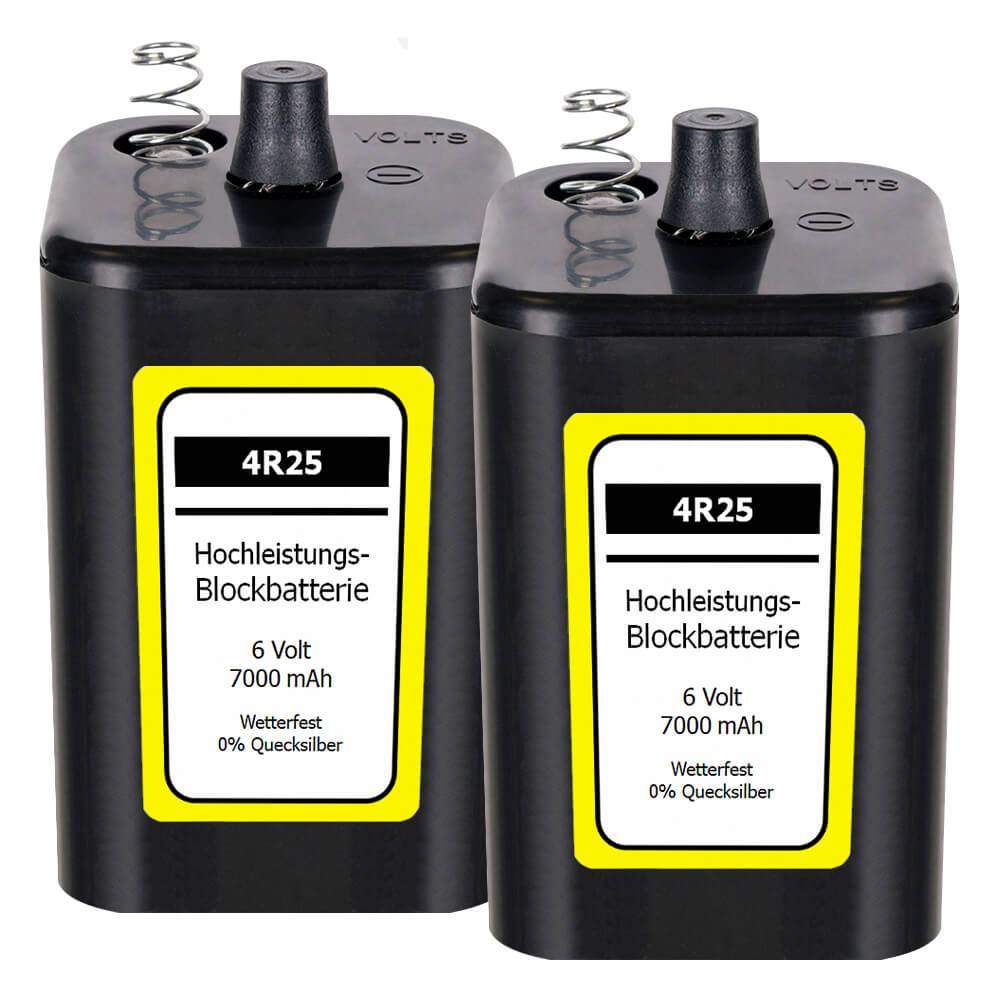BIGPACK Hochleistungs Blockbatterie, 6 Volt, 600 min 4R25, 7000 mAh, 50 Stück-1