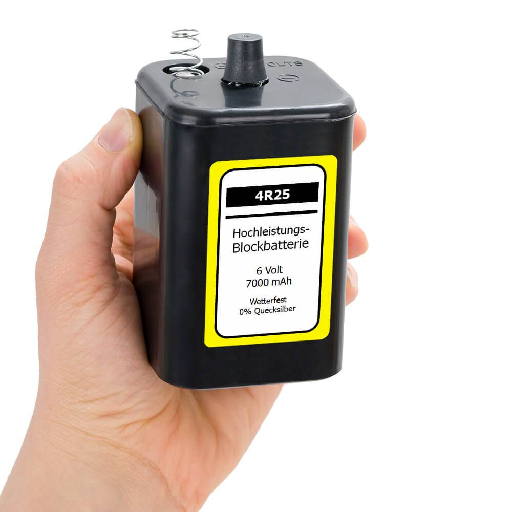 BIGPACK Hochleistungs Blockbatterie, 6 Volt, 600 min 4R25, 7000 mAh, 50 Stück-3