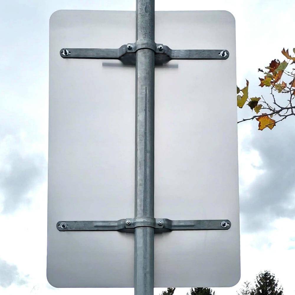 Parkplatzschild Nur für Besucher, Komplett-Set, reflektierend RA, 60 x 90 cm-4