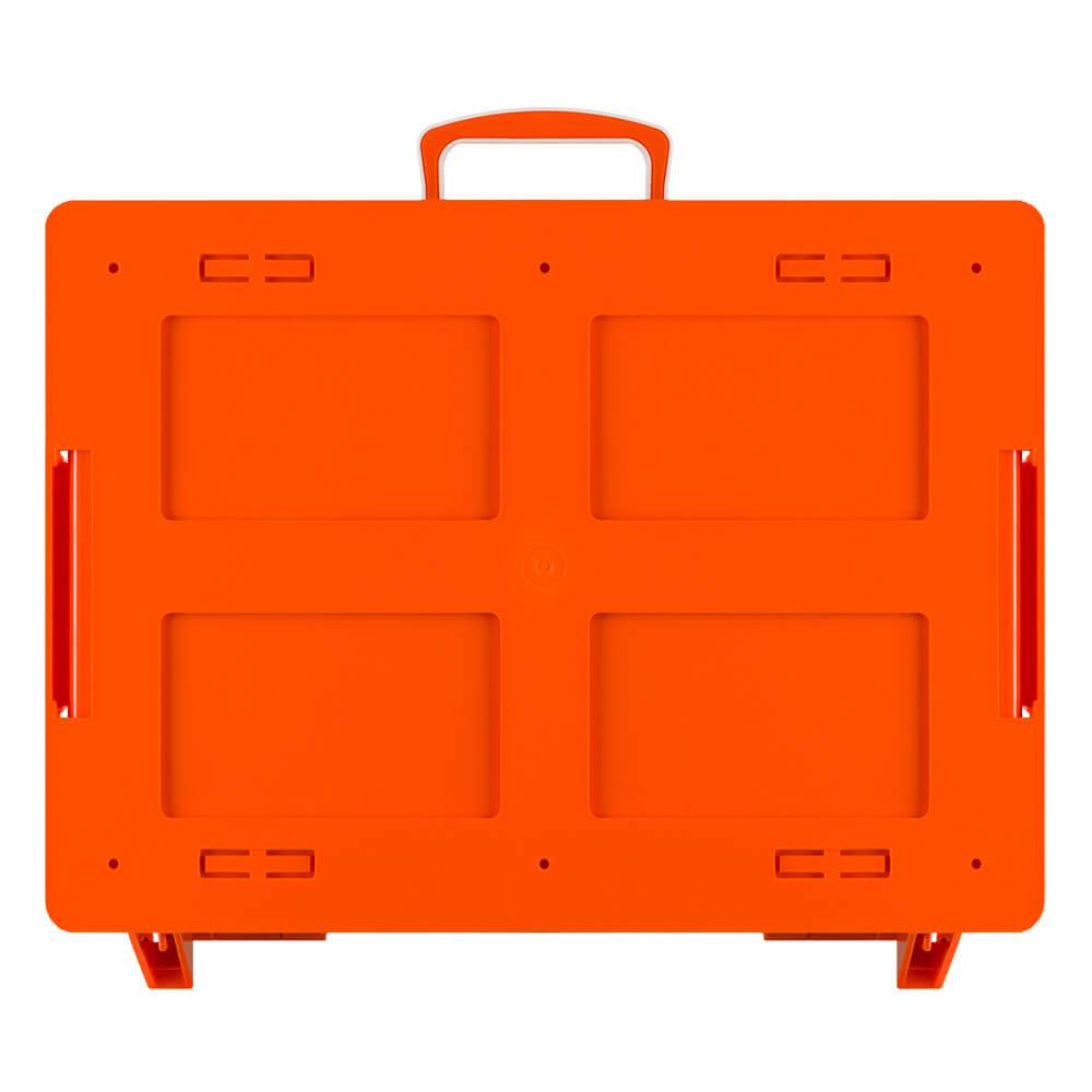 SÖHNGEN Erste-Hilfe-Koffer Labor/Chemie, Wandhalt., orange, ASR A4.3/DIN 13157-3
