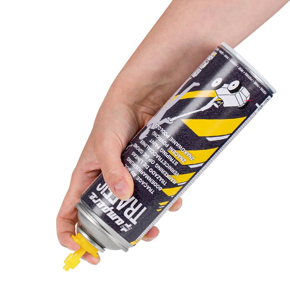 12 Dosen Bodenmarkierungsfarbe AMPERE TRAFFIC PAINT, Farbe: gelb-4