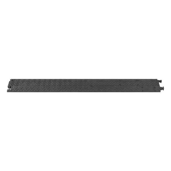 Kabelbrücke Defender XPRESS 40, 1 Kanal Drop-over, schwarz, 100,5 x 12,5 x 2 cm