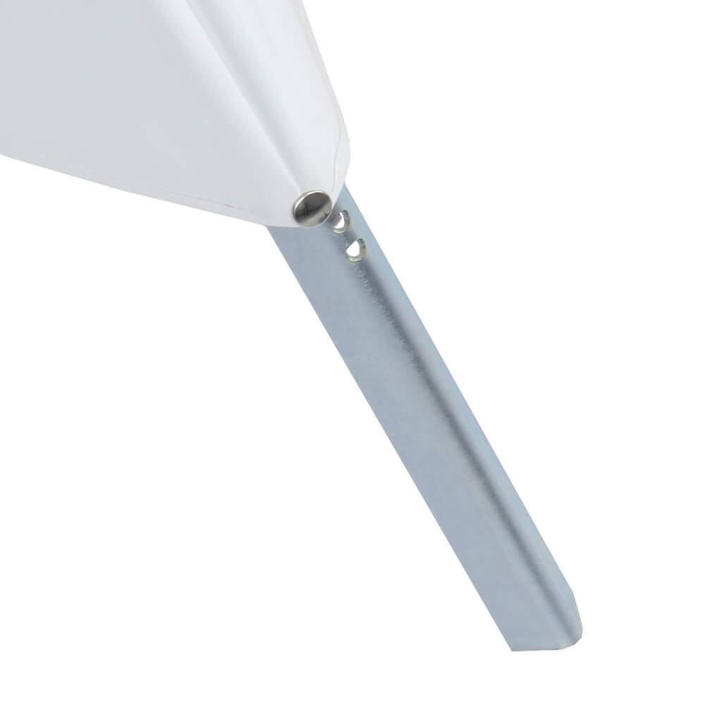NISSEN Faltsignal Warndreieck mit Ausrufezeichen, weiß tagesleuchtend, SL 112 cm-4