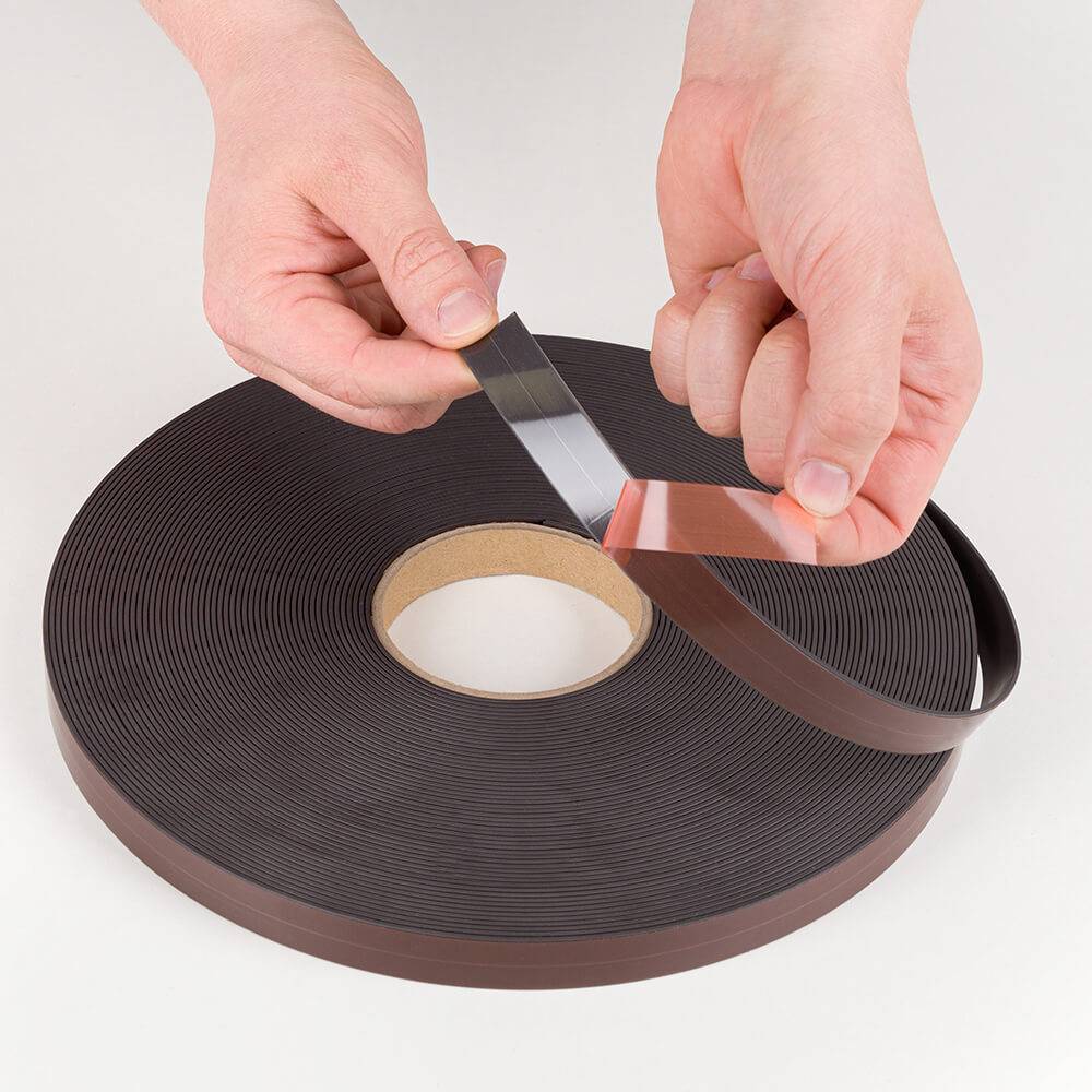 Magnetband, selbstklebend, extra stark, 30 m x 1,9 cm, Materialstärke 1,5mm-2