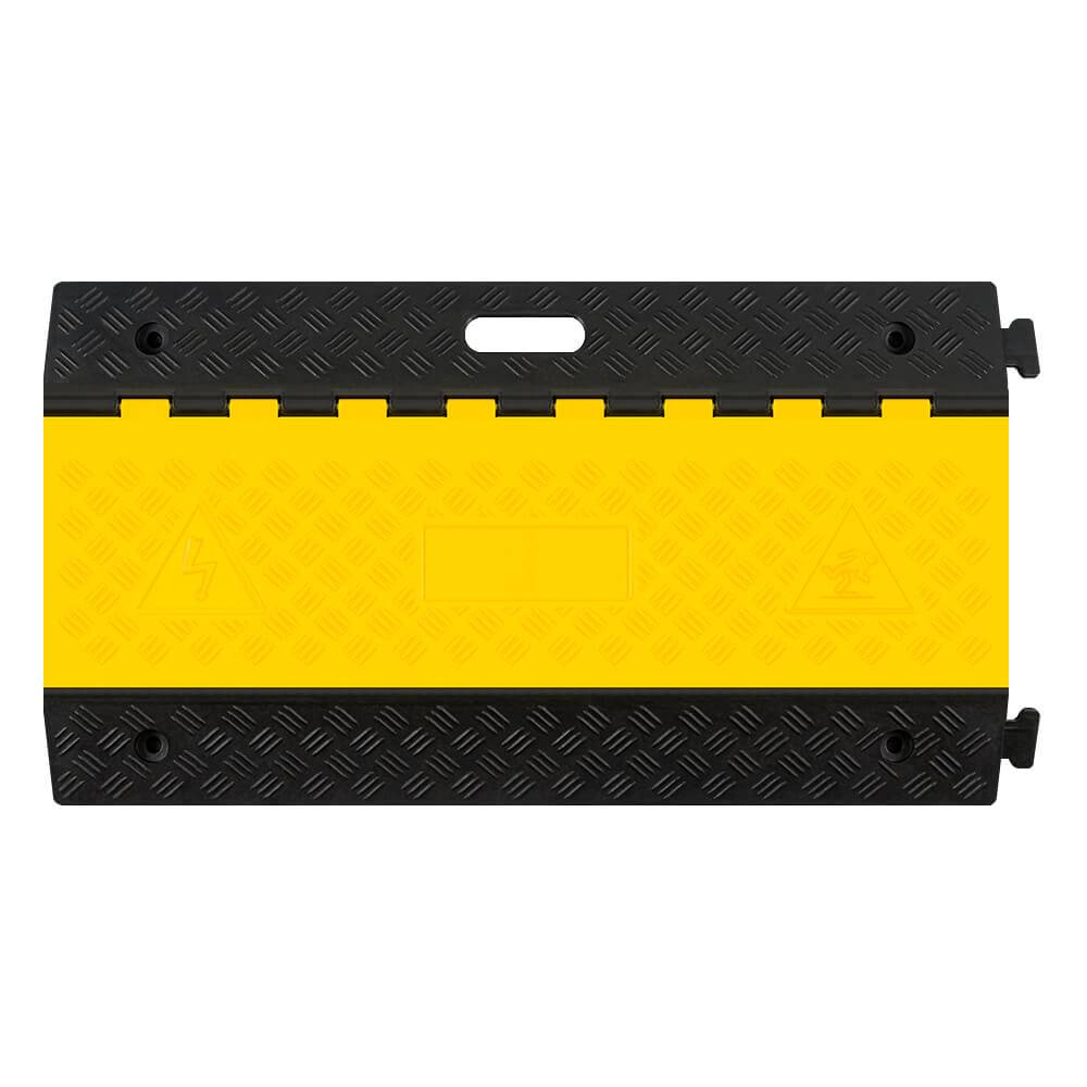 Kabelbrücke KB5, 5 Kanäle, gelb/schwarz, mit Tragegriff, 90 x 50 x 5 cm-2
