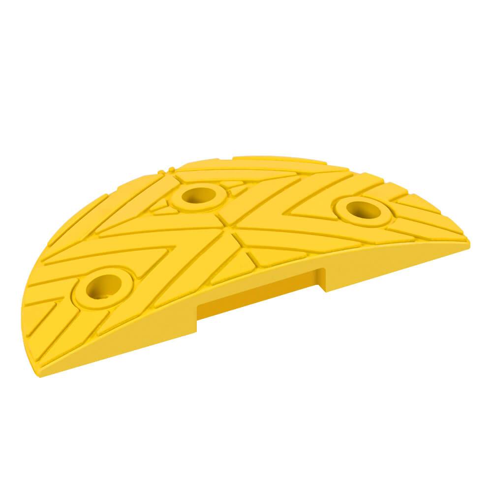 Bodenschwellen-Set 20 km/h, gelb/schwarz, 5 cm hoch, 290 cm, mit Betonschrauben-4