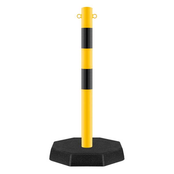 ROBUSTO Kettenpfosten-Set STAHL, gelb/s, Ø 6 cm, 100 cm