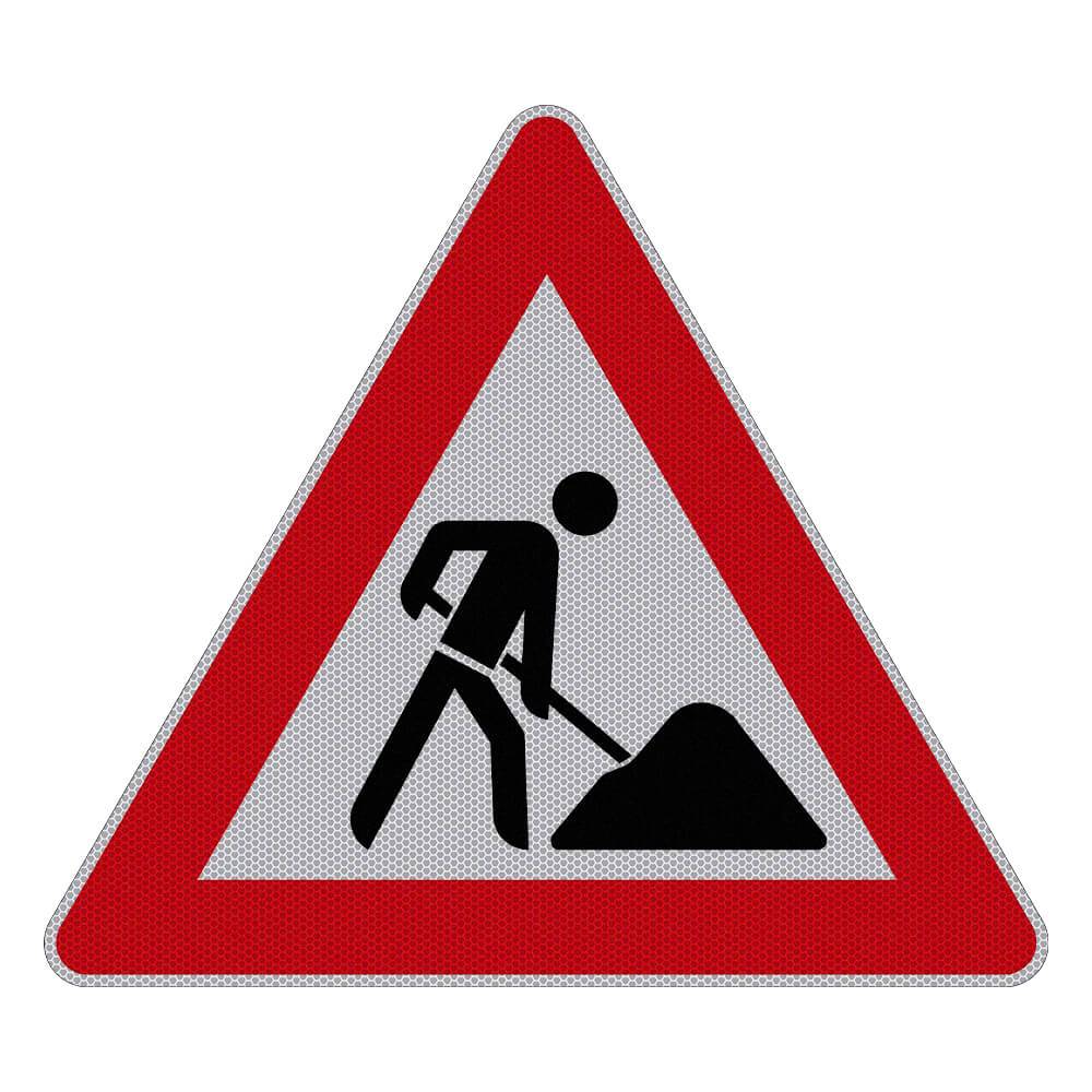 Komplett-Set Baustelle VZ 123, Gefahrzeichen Arbeitsstelle, RA2, mit Leuchte-4