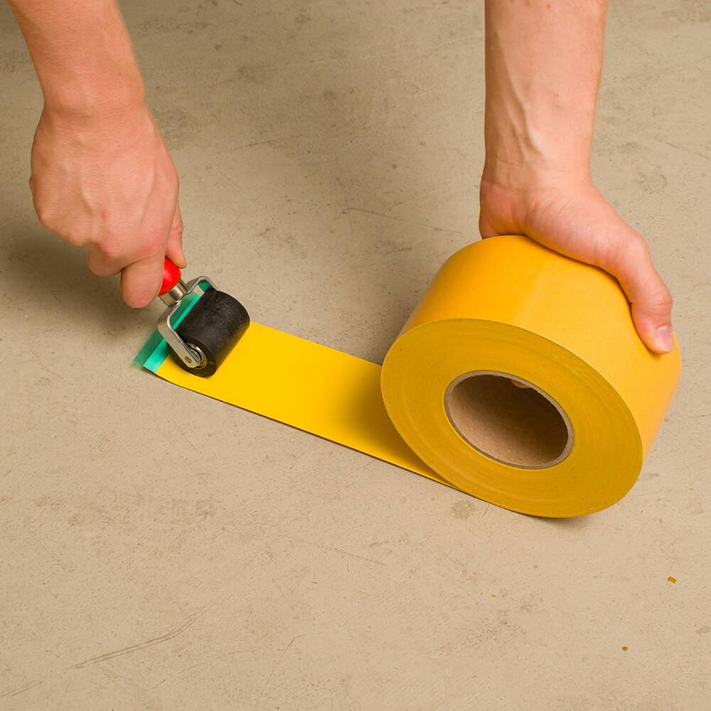 Boden- und Fahrbahn-Markierungsband Extern Plus, gelb, 7,5 cm, 25 m/Rolle-3