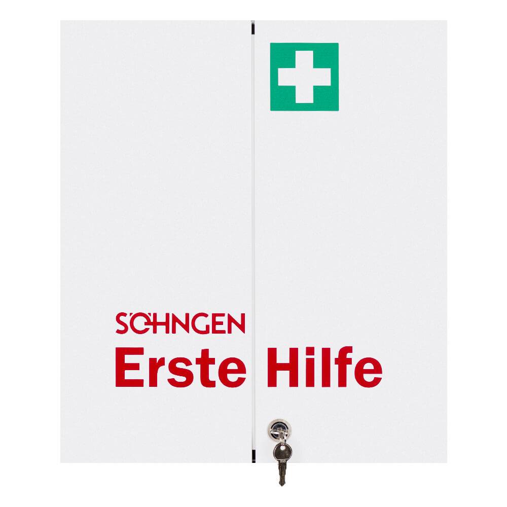 SÖHNGEN Verbandschrank Hamburg-Rom, weiß, Stahlblech, 40,4 x 17 x 46,2 cm, leer-2