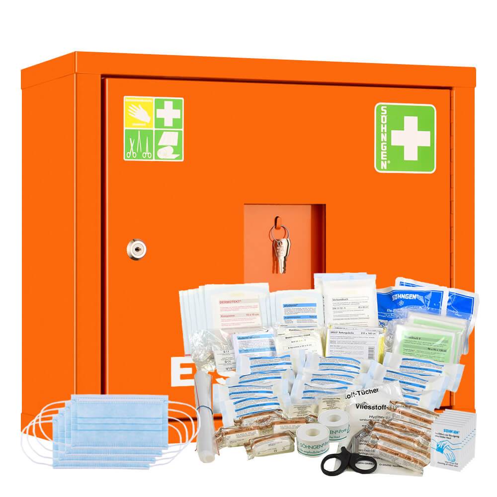 SÖHNGEN Sanitätswandschrank JUNIORSAFE gefüllt DIN 13169 orange, 49 x 20 x 42 cm-0