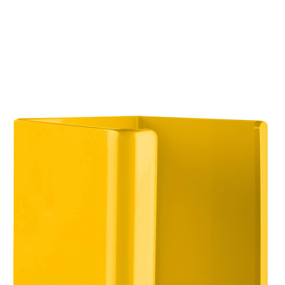 ROBUSTO Anfahrschutzprofil U, gelb, aufdübeln, Stahl, 16 x 16 x 40 cm-4