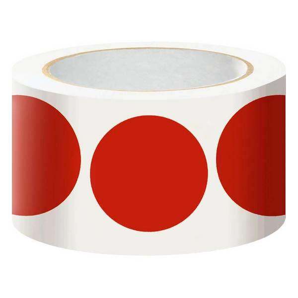 Bodenmarkierungspunkte, strapazierfähig, rot, Ø 6,8 cm, 450/Rolle