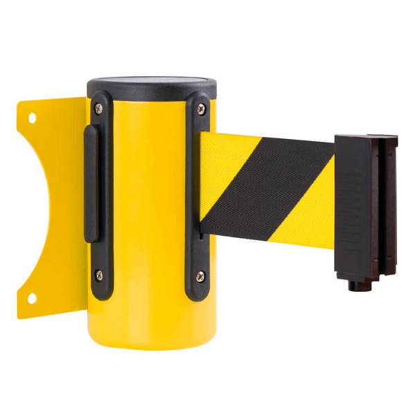 TopGurtSystem Gurtbandkassette, Stahl, innen/außen, gelb, g/s schraffiert, 3,9 m