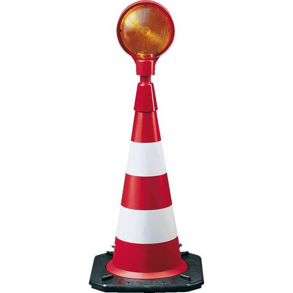 WEMAS StVO Leitkegel Blitz, Typ RA2, retroreflek., BAST, rot/weiß, 75 cm, 9,4 kg