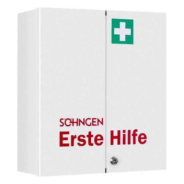 SÖHNGEN Verbandschrank Hamburg-Rom, weiß, Stahlblech, 40,4 x 17 x 46,2 cm, leer