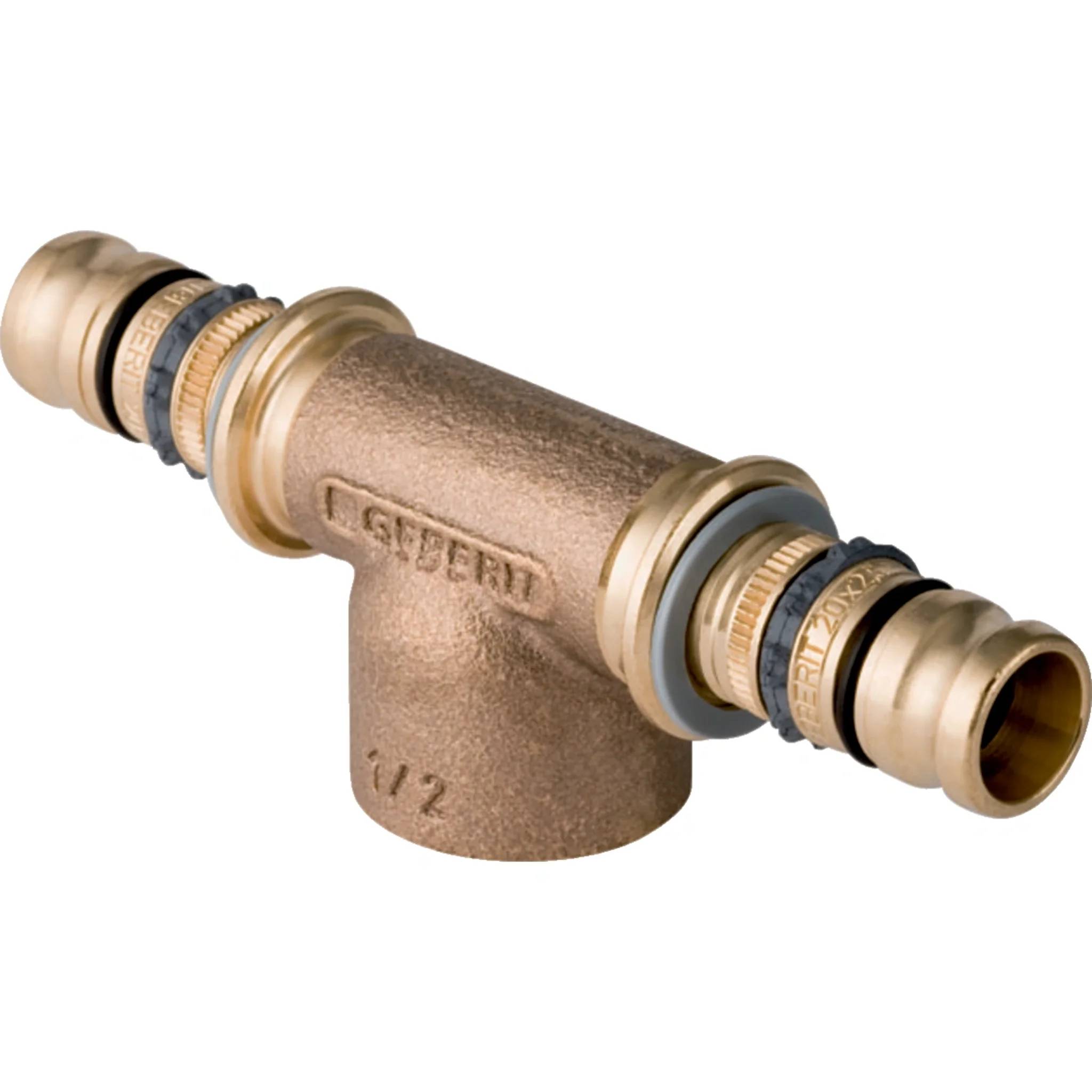 Geberit GE Mepla, T-Stück, IG, Rotguss, d40mm x Rp3/4 x 40mm, 1 Stk.