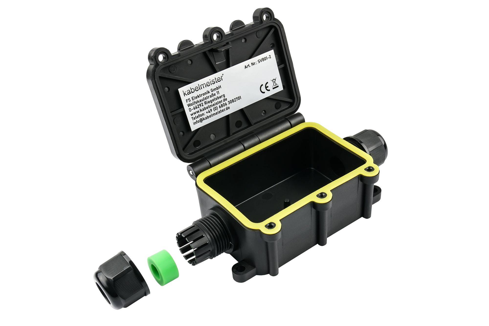 kabelmeister® Abzweigdose, 2 Wege, werkzeuglos, IP68-1