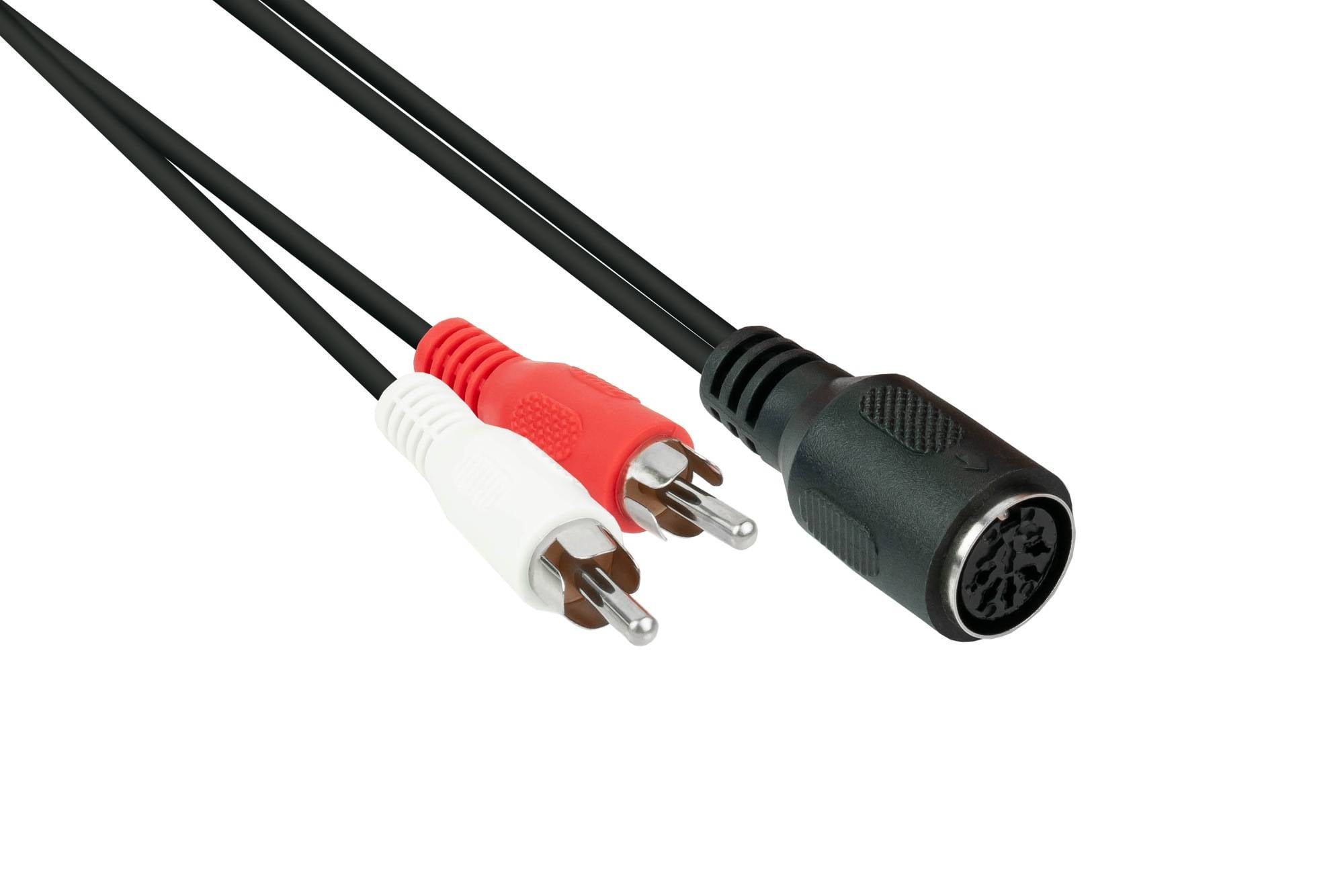 Good Connections Audio Adapter 2x Cinch Stecker an 5-pol DIN Buchse - 0,2m-1