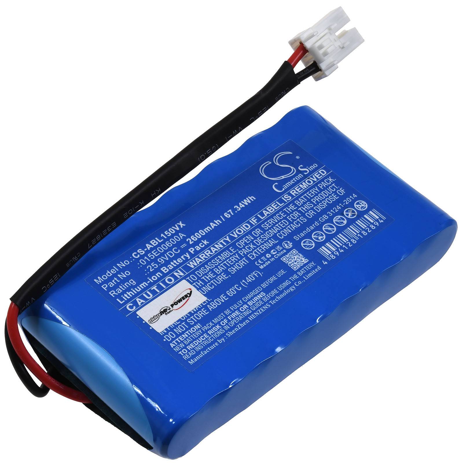 Akku kompatibel mit Techline Typ 015E00600A, 25,9V, Li-Ion-0