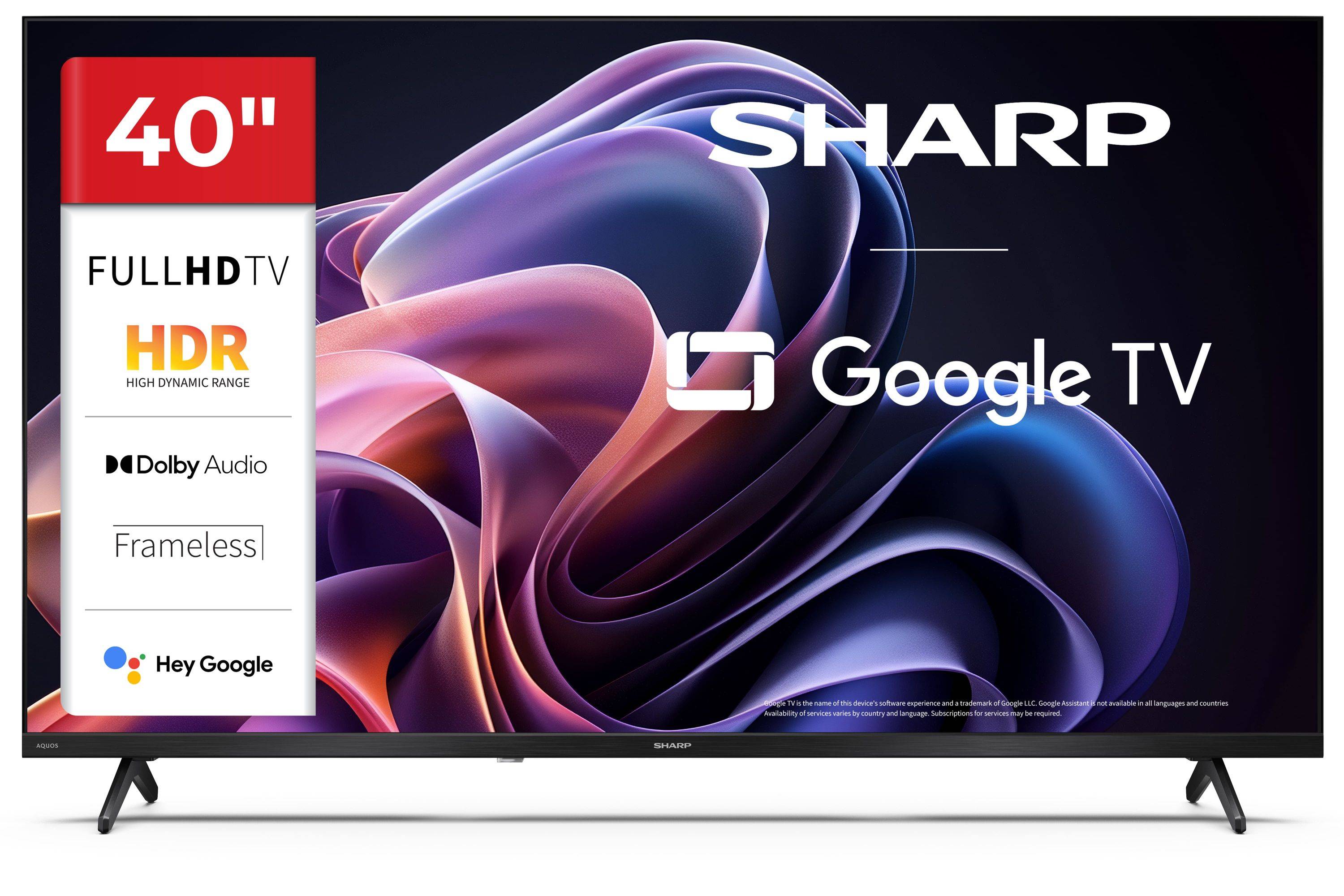 Sharp, 101,6 cm (40"), 1920 x 1080 Pixel, LED, WLAN, DVB-T2, DVB-T, DVB-C, DVB-S, DVB-S2, Schwarz-0