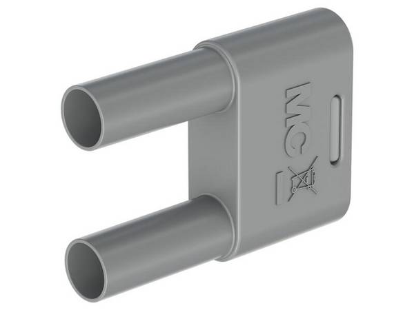 Stäubli SKS-4N-19 Sicherheits-Verbindungsstecker 4 mm mit federnder MULTILAM grau