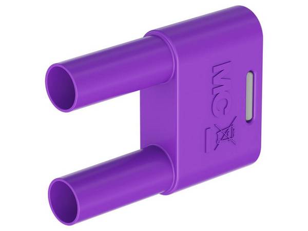 Stäubli SKS-4N-19 Sicherheits-Verbindungsstecker 4 mm mit federnder MULTILAM violett