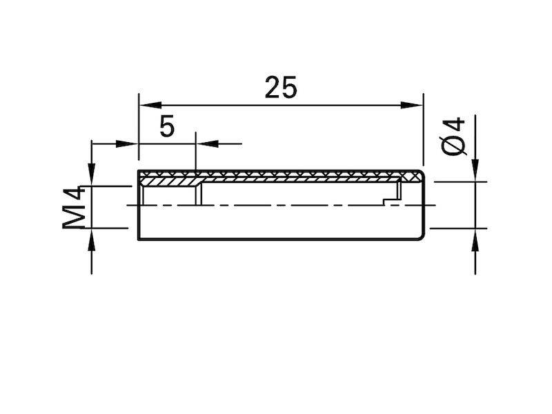 Stäubli B4-E-IM4-I SCHWARZ Schraubadapter Gewindebuchse M4 - Buchse 4 mm Schwarz 1 St.-1