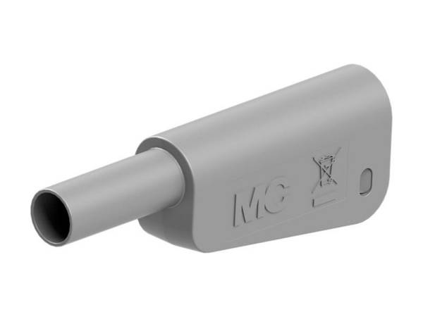 Stäubli SLM-4N-39 Sicherheits-Einzelstecker komplett 4 mm stapelbar vernickelt Schraubanschluss