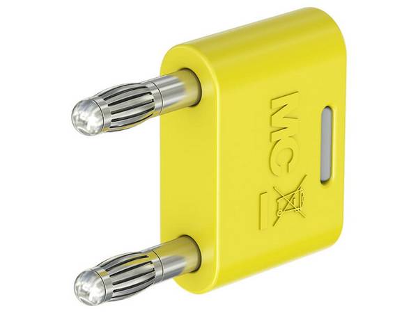 Stäubli KS-4N-19 Verbindungsstecker mit federnder MULTILAM gelb