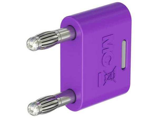 Stäubli KS-4N-19 Verbindungsstecker mit federnder MULTILAM violett