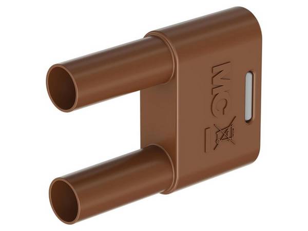 Stäubli SKS-4N-19 Sicherheits-Verbindungsstecker 4 mm mit federnder MULTILAM braun