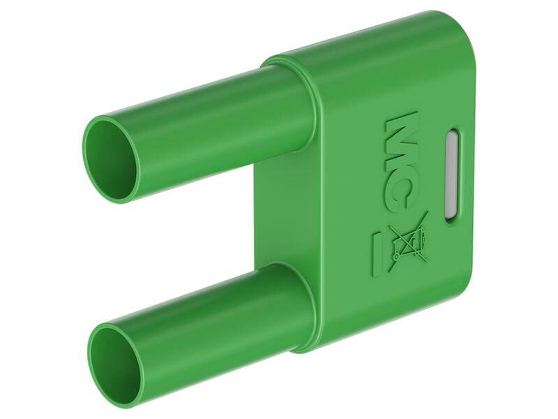 Stäubli SKS-4N-19 Sicherheits-Verbindungsstecker 4 mm mit federnder MULTILAM grün-0
