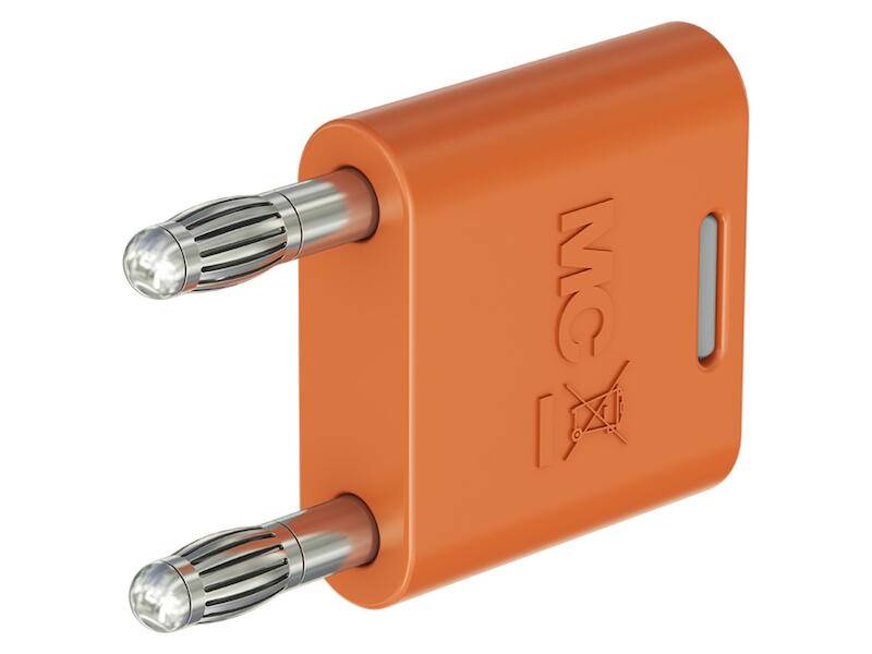 Stäubli KS2-4N-19 Verbindungsstecker mit federnder MULTILAM orange-0