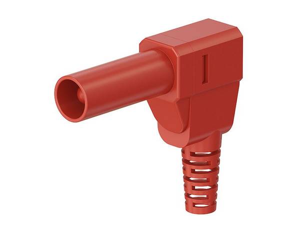 Stäubli SLS425-SW Sicherheitsstecker mit federnder MULTILAM, Lötanschluss rot