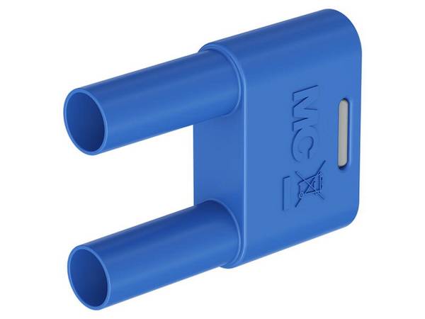Stäubli SKS-4N-19 Sicherheits-Verbindungsstecker 4 mm mit federnder MULTILAM blau