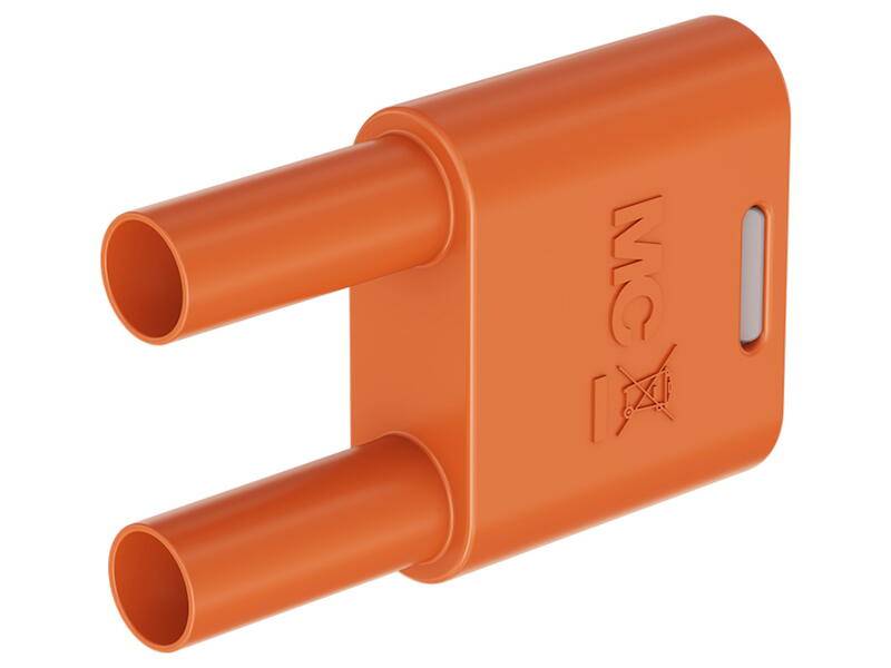 Stäubli SKS2-4N-19 Sicherheits-Verbindungsstecker 4 mm mit federnder MULTILAM orange-0