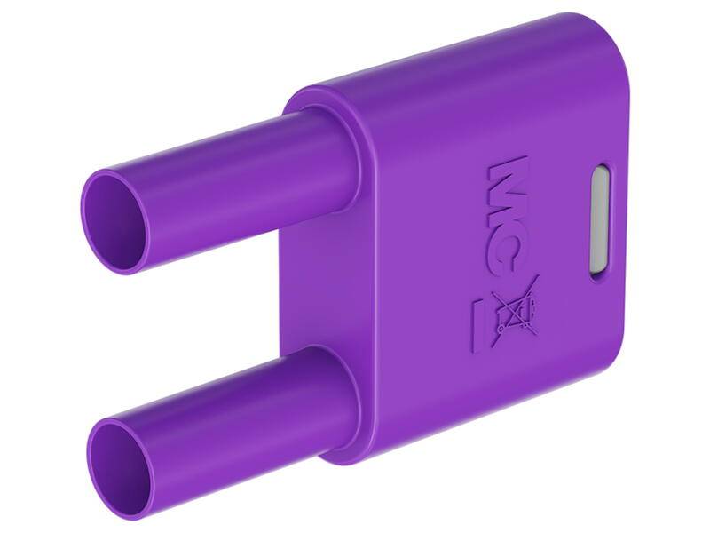 Stäubli SKS2-4N-19 Sicherheits-Verbindungsstecker 4 mm mit federnder MULTILAM violett-0