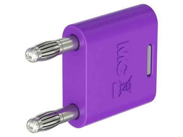 Stäubli KS2-4N-19 Verbindungsstecker mit federnder MULTILAM violett