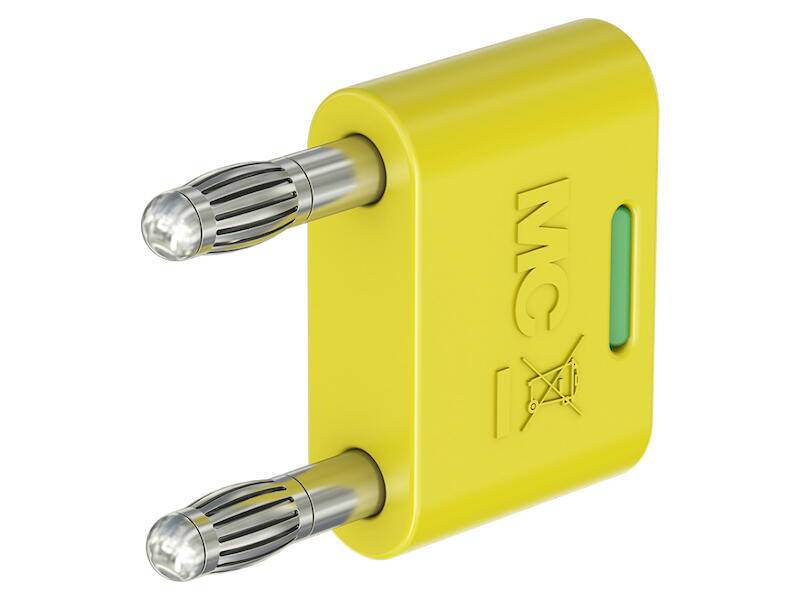 Stäubli KS-4N-19 Verbindungsstecker mit federnder MULTILAM gelb-grün-0