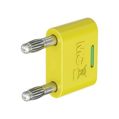 Stäubli KS-4N-19 Verbindungsstecker mit federnder MULTILAM gelb-grün-0