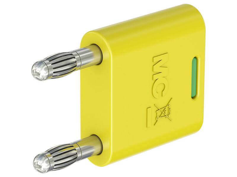 Stäubli KS2-4N-19 Verbindungsstecker mit federnder MULTILAM gelb-grün-0